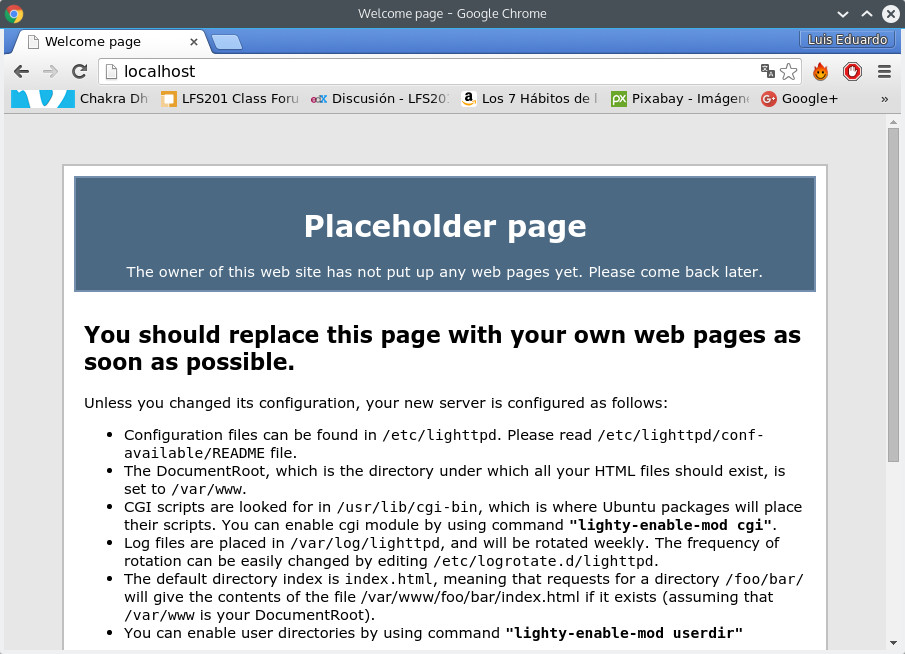 Características básicas e instalación de lighttpd en Ubuntu 15.04