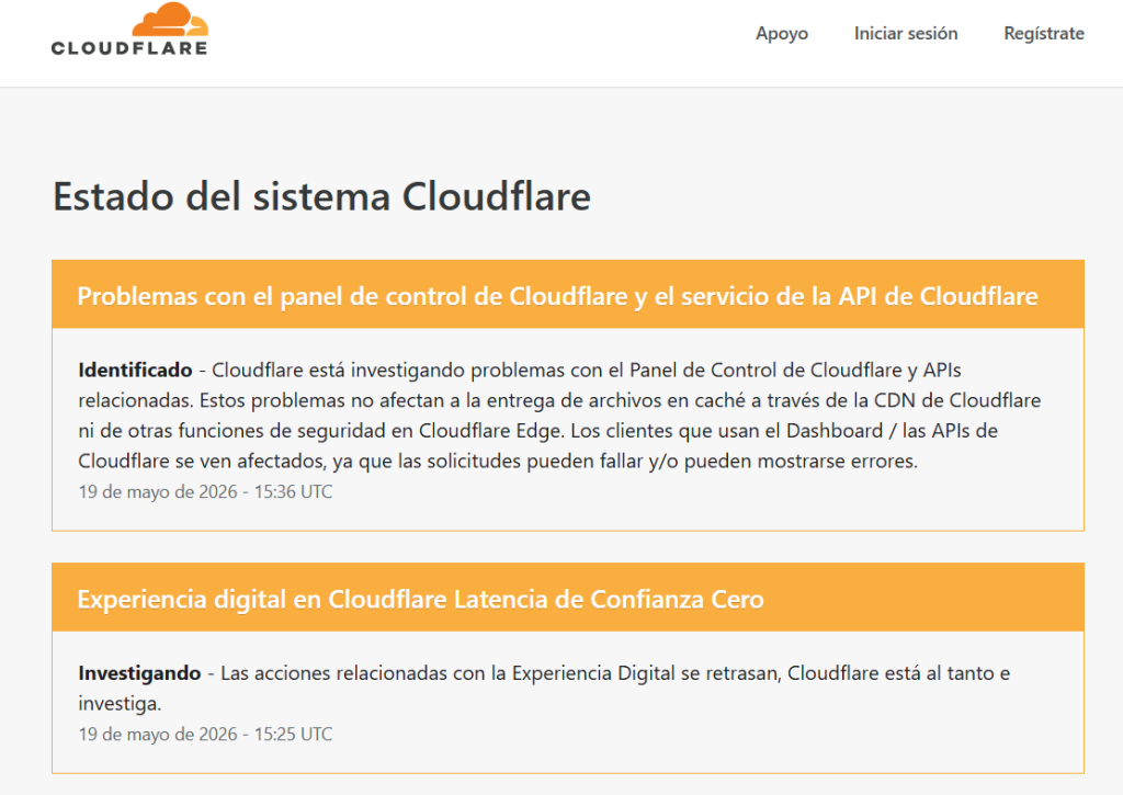 cloudflare status